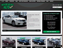 Tablet Screenshot of neversaynoauto.com